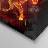 Bilder auf glas - Pferd Illustration Flammen - 50x50cm - Produktbild-Vorschau 5