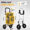 Einkaufstrolley klappbar mit Lufträdern 45 kg – Produktbild-Vorschau 8