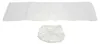 Two white cleaning cloths for a steam cleaner are shown against a white background. Podgląd zdjęcia produktu