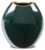 Keramikvase MORA, 14x7x16 cm, dunkelgrün Produktbild-Vorschau 1