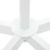 A close-up view of the base of a white, circular, rotating clothing rack. Náhled obrázku produktu