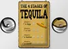Blechschild Spruch 20x30 cm The 4 stages of Tequila Deko Produktbild-Vorschau 3