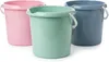 3er Set Putzeimer aus Kunststoff Plastikeimer Ausguss 5L Produktbild-Vorschau 1