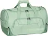 A light green duffel bag with multiple zippered compartments and handles. Produktbild-Vorschau