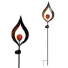 Gartenstecker Solar "Drop" aus Eisen mit roter Glaskugel Produktbild-Vorschau 5