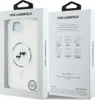 A product packaging for a Karl Lagerfeld phone case, showing the front and back of the box. Produktbild-Vorschau