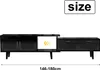 UnboxG Schwarzes TV-Board 169×29,8×44 cm – ausziehbar bis Produktbild-Vorschau 6