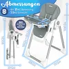 KIDUKU® Hochstuhl Baby 3in1 mit Neugeborenenaufsatz + Produktbild-Vorschau 3
