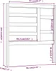 The Living Store Bett-Kopfteil Honigbraun 81x4x104 cm Produktbild-Vorschau 6