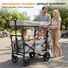 Sekey Bollerwagen Faltbar mit Dach Kinder Bollerwagen mit Produktbild-Vorschau 7