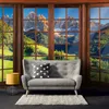 Vlies Fototapete Fenster Berge 416cm x 254cm inkl. Kleister Produktbild-Vorschau 5