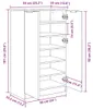 vidaXL Botník Sonoma dub 59x35x100,5 cm Materiál na báze Náhľad obrázku produktu 8