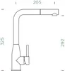 Rubinetto da cucina con miscelatore monocomando KETO gold Anteprima dell’immagine prodotto 3