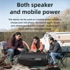 People camping with a large speaker. Produktbild-Vorschau