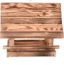 AQBAU Grande mangiatoia per uccelli in legno da appendere – Anteprima dell’immagine prodotto 6