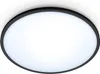 A ceiling light fixture with a black frame and a white diffuser. Produktbild-Vorschau