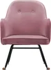 vidaXL Schaukelstuhl Rosa Samt Produktbild-Vorschau 3