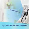 MPM Bodenventilator 45 cm 100 W Chrom Silber – Produktbild-Vorschau 5