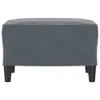 vidaXL Fußhocker Dunkelgrau 60x50x41 cm Samt Produktbild-Vorschau 3