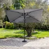 Gerader Sonnenschirm HAPUNA rechteckig 2x3m grau Produktbild-Vorschau 2