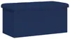 vidaXL Klappbare Aufbewahrungsbank Blau 180 kg 80 L 77 x 38 Produktbild-Vorschau 1