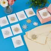Set mit 12 Strass-Schneeflocken-Broschen für festliche Produktbild-Vorschau 4