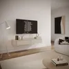 Selsey Luvio Slim – TV-Board hängend, Kaschmirgrau, 140 cm Produktbild-Vorschau 3