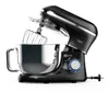 A black stand mixer with a silver bowl and whisk attachment is shown against a white background. Produktbild-Vorschau