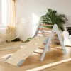 GOPLUS Dreieckige Kletterleiter mit Rampe, Kletterdreieck Produktbild-Vorschau 2
