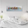 Leinwandbild Bunte Vögel 150x50 Feeby Bunt bild für die Produktbild-Vorschau 3