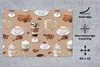 MuchoWow® Schreibtischunterlage Muster - Kaffee - Produktbild-Vorschau 3