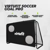 VirtuFit Fußballtor Pro mit Zielwand 170 x 110 cm Schwarz Produktbild-Vorschau 3