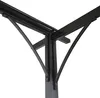 Close-up view of the black metal frame of a pergola or gazebo, showing the structural supports and joints. Náhled obrázku produktu