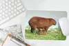 MuchoWow® Mauspad Mousepad Ein Wasserschwein mit zwei Produktbild-Vorschau 5