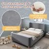 MODFU Lit Enfant 90x200 cm - Lit Rembourré en Velours avec Voir les images du produit 5