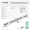 łatwy do czyszczenia odpływ liniowy tectake® ze stali Podgląd zdjęcia produktu 6