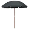 vidaXL Sonnenschirm mit Stahlmast 240 cm Anthrazit -  Produktbild-Vorschau 2