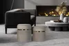 Hocker Zora 300 2er-Set Taupe / Gold Produktbild-Vorschau 4