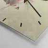 Wanduhr - Quadrat - Glasuhr - Elch Abstraktion - 40x40cm - Produktbild-Vorschau 5