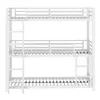 A white triple bunk bed with a ladder on a white background. Náhled obrázku produktu