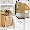 Zusammensteckbare Holzbox 25 + 32 cm weiß Aufbewahrungsbox für Bücherregale, passend für Kallax Produktbild-Vorschau