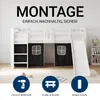 Homestyle4u Hochbett 90x200 mit Rausfallschutz Kinder mit Produktbild-Vorschau 16