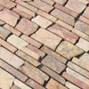 Mosaikfliesen Marmor Naturstein Brick Rosso Verona Produktbild-Vorschau 2