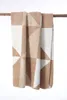 Wohndecke 160x200 cm Beige-Braun-Weiß gemustert, Produktbild-Vorschau 3