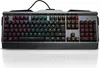 A top-down view of a gaming keyboard with RGB lighting. Produktbild-Vorschau