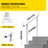 SucceBuy Main courante pour escaliers extérieurs, 1,22 m, Voir les images du produit 7