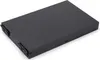 A black, rectangular makeup mirror is shown from a slightly elevated diagonal angle against a white background. Podgląd zdjęcia produktu