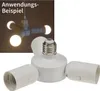 ChiliTec E27-Fassung Triple, 3-fach Adapter auf 3x Anteprima dell’immagine prodotto 1