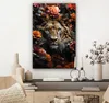 MuchoWow® - Leinwandbilder - Löwe - Tier - Natur - Floral - Produktbild-Vorschau 7