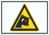 Achtung Stier Symbol A3 Rückseite selbstklebend Schild Produktbild-Vorschau 1
